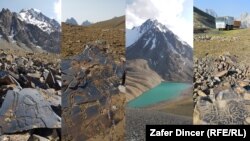 Алайдагы петроглифтер жайгашкан аймак.