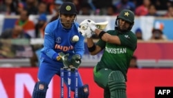 مسابقه کریکت میان تیم‌های هند و پاکستان در انگلستان. June 16, 2019