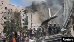 Կիևի «Օխմադետ» մանկական  հիվանդանոցը հրթիռակոծությունից հետո, 8-ը հուլիսի, 2024թ․