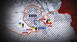 Серпень , 2014 рік. Українські військові контролювали село Новосвітлівка поблизу Луганська та утримували луганський аеропорт