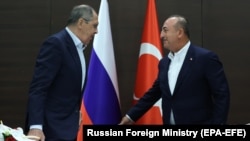 Ռուսաստանի և Թուրքիայի ԱԳ նախարարներ Սերգեյ Լավրովի և Մևլյութ Չավուշօղլուի հանդիպումներից, արխիվ