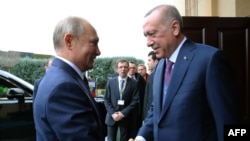 Ռուսաստանի և Թուրքիայի նախագահներ Վլադիմիր Պուտինը և Ռեջեփ Էրդողանը, արխիվ