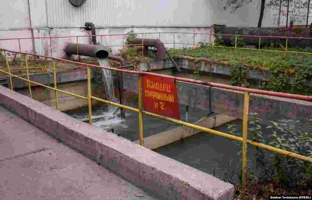 Иштетилген суу төгүлгөн жай.