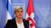 Croatian President Kolinda Grabar-Kitarovic in Israel on July 29. 