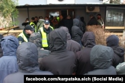 Сутички біля ГУНП в Закарпатській області, Ужгород, 12 березня 2018 року