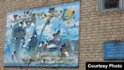 Тарбағатай ауданы, Қызылкесік ауылының бұршақ жауғаннан кейінгі жағдайы. Шығыс Қазақстан облысы, 19 маусым 2012 жыл.