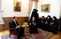 Під час зустрічі президента України Володимира Зеленського і Вселенського патріарха Варфоломія. Константинополь/Стамбул (Туреччина), 16 жовтня 2020 року