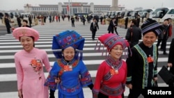 Парламент жыйынынын катышуучулары. Бээжин, 11-март, 2018-жыл.