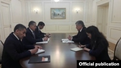 Встреча Сироджиддина Аслова с помощником Генсека ООН Мирославом Енча