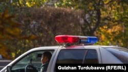 Милиция кызматкеринин автоунаасы. Бишкек. 