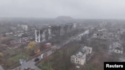 Вигляд на Мирноград із дрону, 12 листопада 2025 року