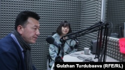 Зере вместе с отцом Асылбеком Жоодонбековым