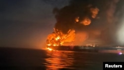 Пожар на танкере Kairos
