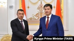 Տաջիկստանի և Ղրղզստանի վարչապետեր Կոխիր Ռասուլզոդան և Ուլուկբերկ Մարիպովը, Կազան, 30 ապրիլի, 2021թ.
