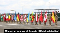 Церемония открытия учений