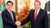 Türkmenistanyň prezidenti Gurbanguly Berdimuhamedow we Pakistanyň premýer-ministri Nawaz Şarif.
