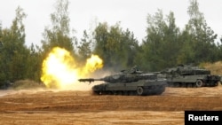 Kyiv has called on its Western partners to provide more heavy weaponry, including modern tanks, especially German-made Leopards (above). (file photo)