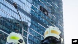  “Москва-сити” кварталы дрон чабуулунан кийин. 