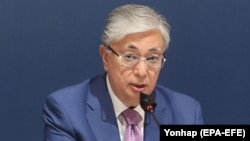 Kazakh President Qasym-Zhomart Toqaev (file photo)