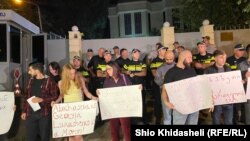 თბილისი. აქცია ბელარუსის საელჩოსთან 