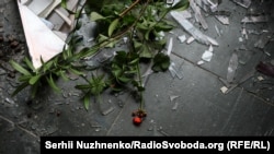 Украина. Дрон чабуулуна кабылган жер.