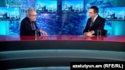 Երևանի գլխավոր ճարտարապետ Արթուր Մեսչյանն «Ազատության» տաղավարում, Երևան, 23-ը դեկտեմբերի, 2019թ.