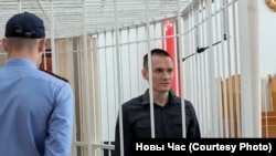 Палітвязень Мікола Дзядок у судзе, 29 чэрвеня 2021 году, Менск