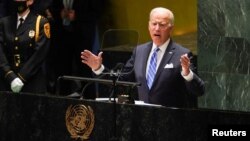 ԱՄՆ նախագահ Ջո Բայդենը ելույթ է ունենում ՄԱԿ-ի Գլխավոր ասամբլեայի նստաշրջանում, 21-ը սեպտեմբերի, 2021թ.