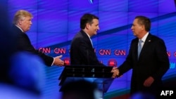  Ted Cruz, John Kasich  və  Donald Trump