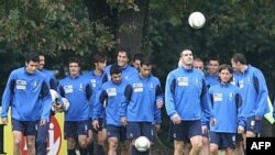 Сборная Италии на тренировке