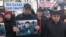 Kazakhstan – the mourning rally in memory of civil activist Dulat Agadil wich died in a Nur-Sultan city police detention center. Shymkent, 27Feb2020