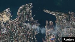 Ілюстраційне фото. Наслідки удару по штабу Чорноморського флоту Росії в окупованому Севастополі, 22 вересня 2023 року