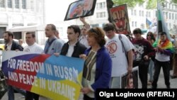 Нью-йоркская акция протеста против выступления Владимира Путина в ООН