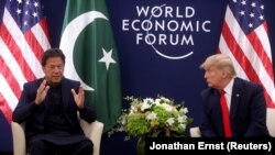 دیدار عمران خان صدراعظم پاکستان با دونالد ترمپ رئیس جمهور ایالات متحده امریکا در شهر داووس سویس در حاشیه اجلاس "مجمع اقتصادی جهان"