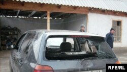 "Атамекенчилердин" талкаланган автоунаасы.