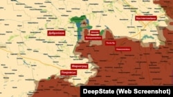 Відтинок фронту Покровськ-Костянтинівка-Добропілля станом на 18 жовтня