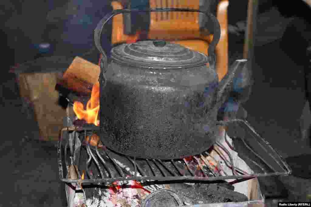 Лагерь в Химкинском лесу перед ночным рейдом