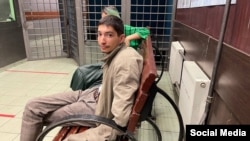 Russian protest artist Pavel Krisevich