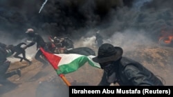 Палестинці протестують проти перенесення посольства США в Ізраїлі до Єрусалима, 14 травня 2018 року