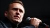 Russian opposition activist Alexei Navalny addresses a rally in Moscow on September 29. 