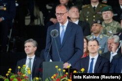 Выступае Фрыдрых Мэрц. Вільня, 22 траўня 2025