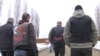 Members of the Russian motorcycle club, the Night Wolves, in the Serbian town of Sid on March 20. They traveled to Bosnia-Herzegovina the following day. 