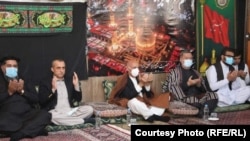 محمد اشرف غنی رئیس جمهور افغانستان و معاونین اش در مراسم عاشورا در کابل