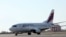 Armenia - An Air Armenia plane prepares for its inaugural commercial flight at Yerevan airport, 23Oct2013.