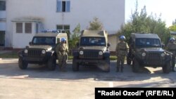 ИМА ба Тоҷикистон мошинҳои ҳарбӣ тақдим кард. Акс аз соли 2015