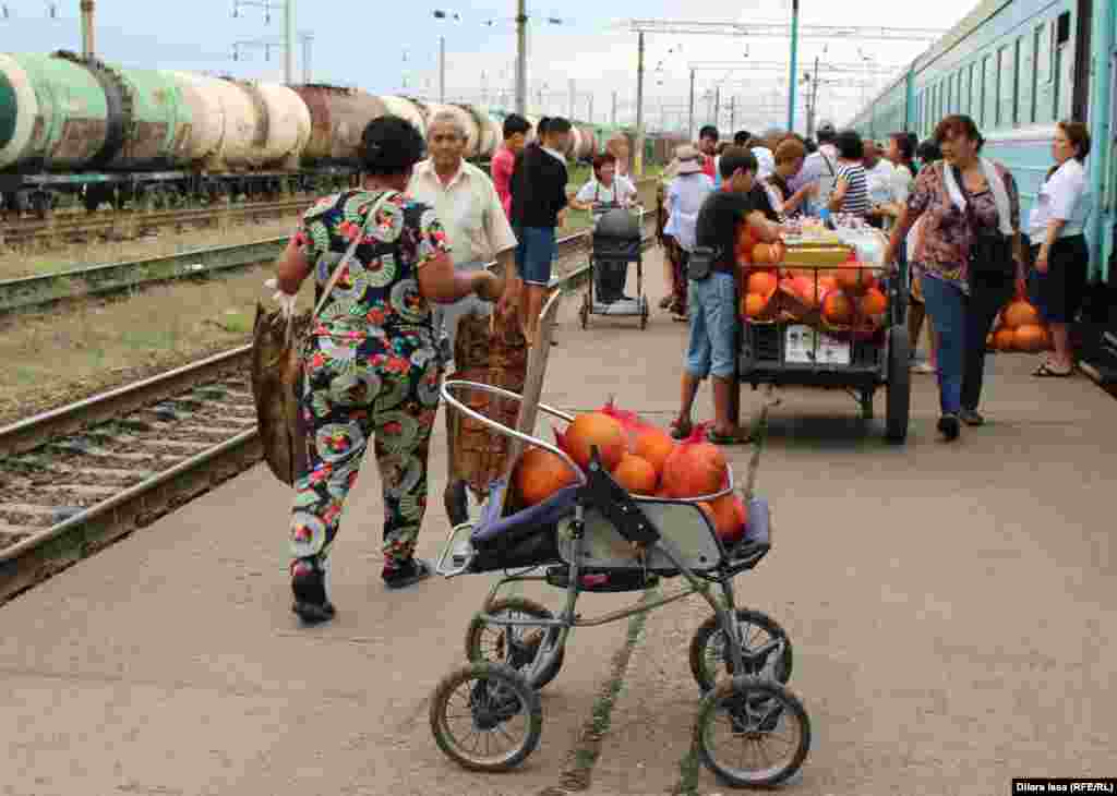 На станции Чу.