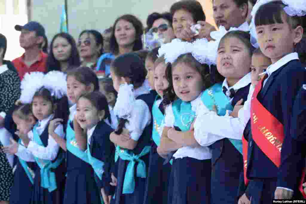 Ученики первого класса школы-гимназии № 12 имени Шокана Уалиханова.