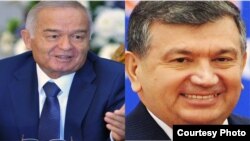 Ислам Каримов менен Өзбекстандын азыркы президенти Шавкат Мирзиёев.