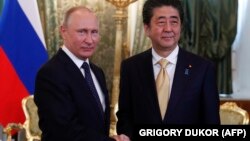 Ռուսաստանի նախագահ Վլադիմիր Պուտին, Ճապոնիայի վարչապետ Սինձո Աբե, արխիվ