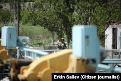 Кыргыз-тажик чек арасы. Тажикстандык жоокер. Май, 2021-жыл.